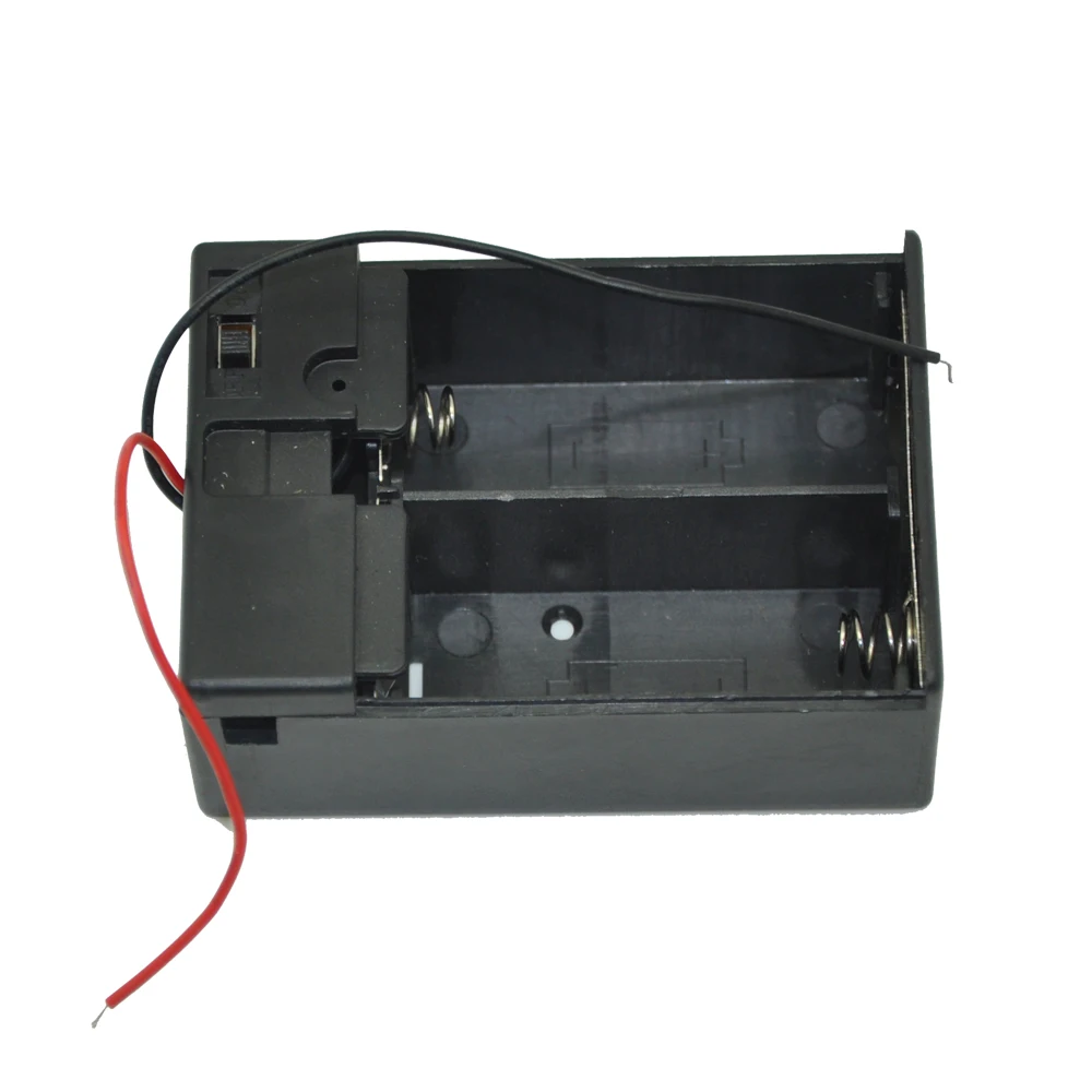 10PCS Plastic Shell 2 Cell C Batteries Holder W Cover Switch for 2 x 1
