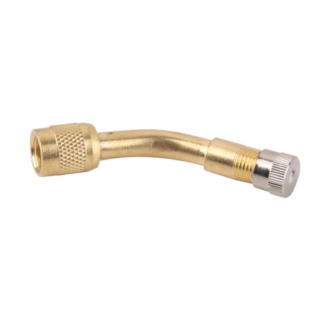 135 Degree Metal Wheel Tyre Valve Extension Adapter for Car Truck Lorry Van Copper