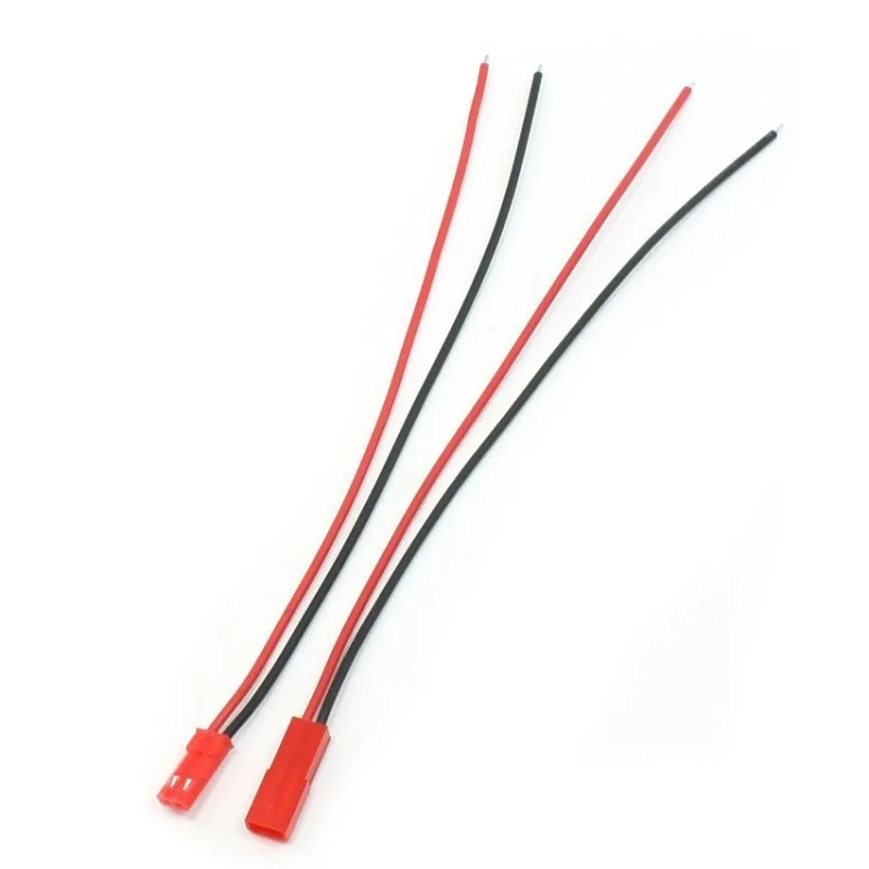 5 комплектов RC Электрические самолеты 2Pin JST Штекер кабель провод 22AWG 15 см 5,9"