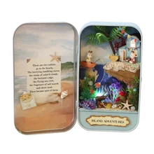 Интересный дом остров приключений 3D Сборка DIY Бытовая креативная комната Рождественский подарок игрушки для детей