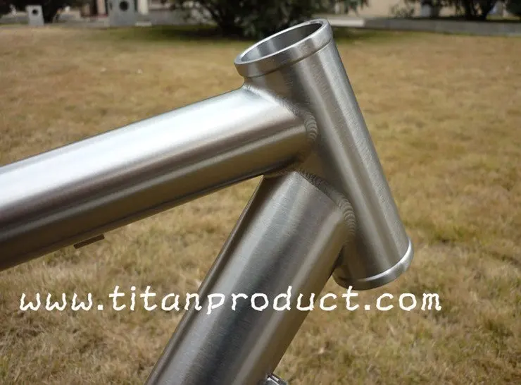 Clearance New Dropouts Style!!! Titanium Bicycle Frame Cyclocross Frame (with Mudguard and Rack Mounts) 1