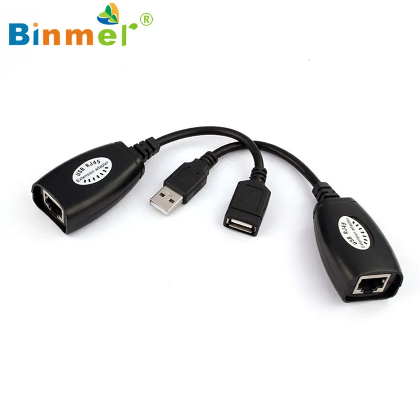 Binmer 2 017 USB удлинитель адаптер до 150 футов с помощью CAT5 RJ45 LAN кабель Sep 12