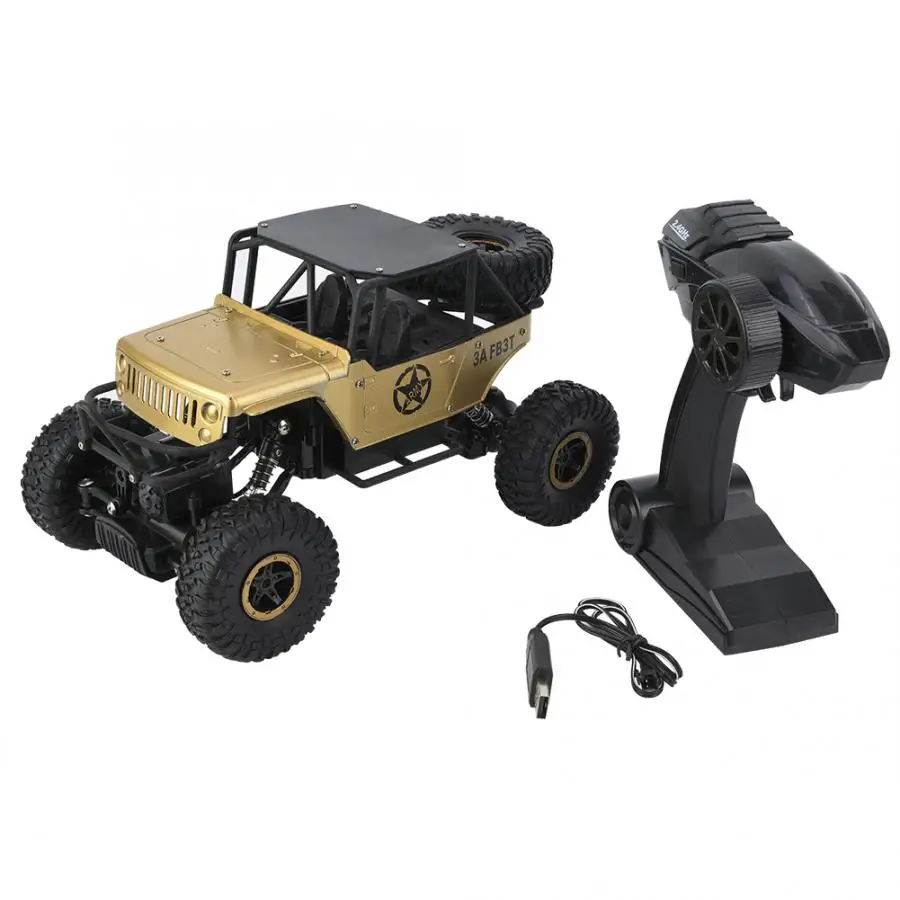 

1:18 2.4G Alloy RC Crawler Car Remote Control Four Wheel Drive RC Climbing 4WD Car Model Toy
