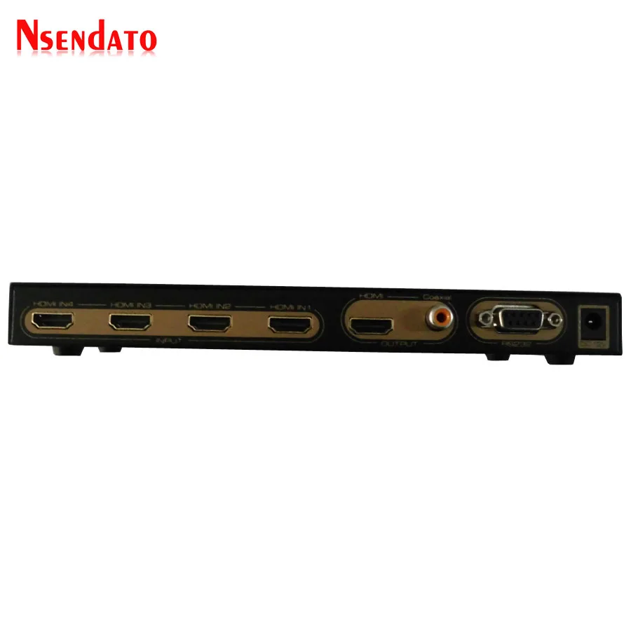 HDMI 4x1 четырехъядерный многоэкранный сплиттер 4 в 1 выход адаптер конвертер с RS232 ИК