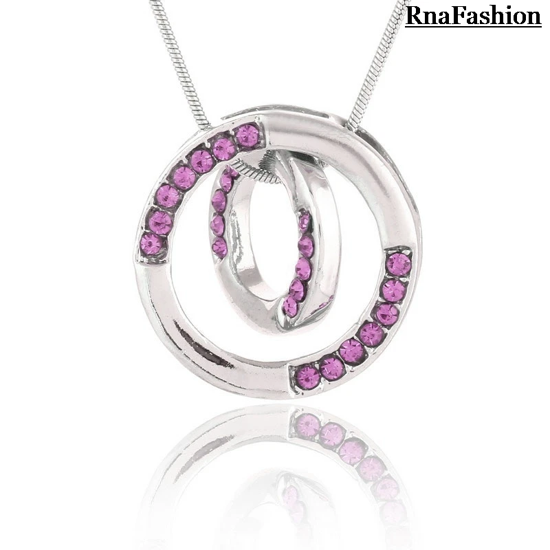 

RNAFASHION Jewellery Pendant Necklace Alloy crystal Necklaces manufacturers turned the corner - Guardian Angel Silver Plated