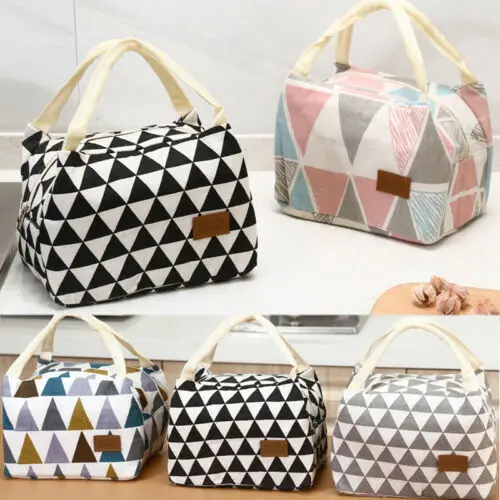 Brand New Style Women Portable Lunch Bag Insulated Thermal Cooler Box Carry Tote Travel Storage Bags 2019 New