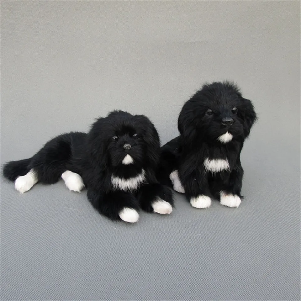 black dog plush