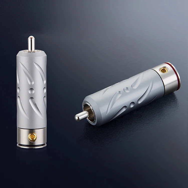 VIBORG Red Copper Rhodium Plated Hi-End RCA Plug