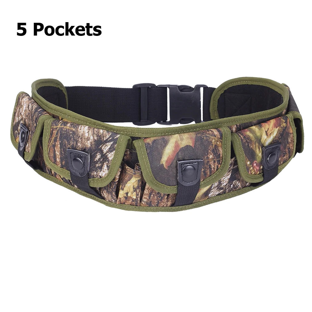 

Shotgun Shell Case 15 Rounds Shell Shoulder Waist Bandolier 12/20 GA Military Molle Camo Magazine Pocket Belt