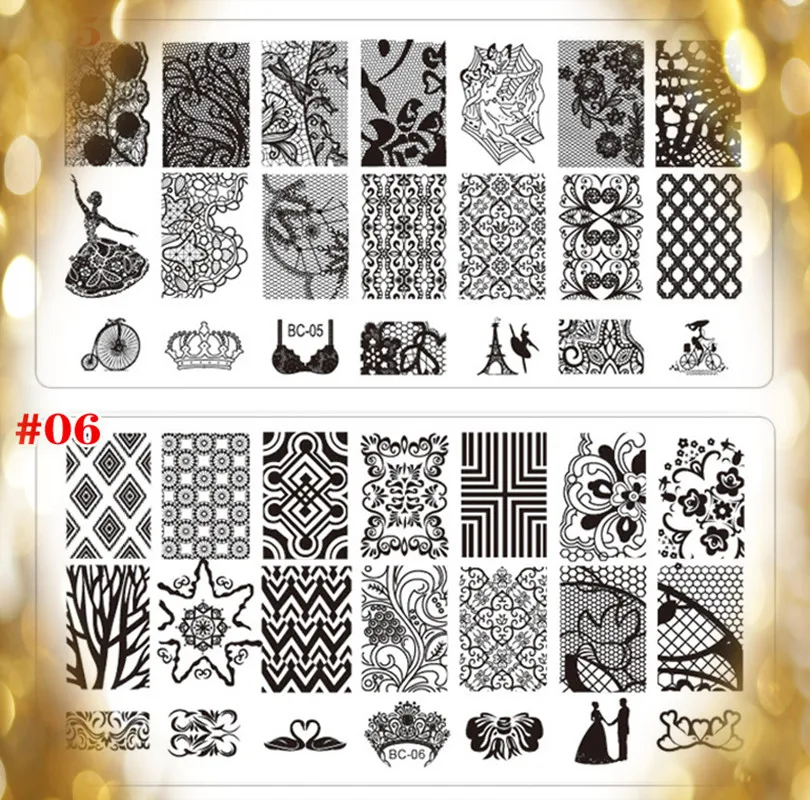 Buy Nail Art Stamping plates equipment , 2pcs