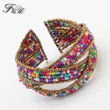 F& U Европа и Соединенные Штаты Богемия бисерный браслет отверстия B236