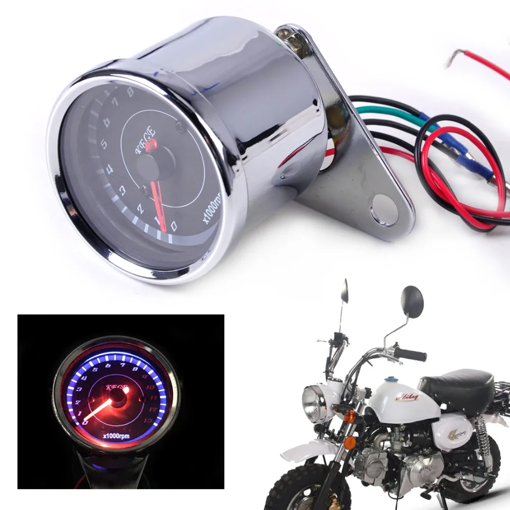 Тахометр beler светодиодный 60 мм 13000 об/мин для скутера|tachometer for motorcycle|analog tachometerscooter