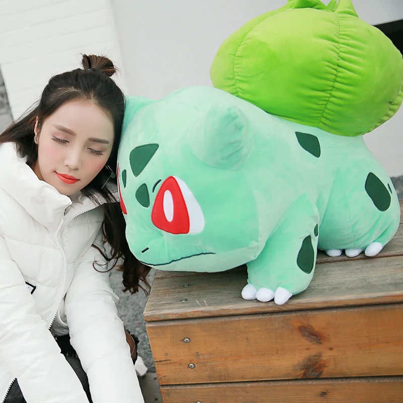 55 см подходит для детей с артистическим Bulbasaur плюш игрушка-подушка для детей день игрушки Аниме Редкие Симпатичные мягкие плюшевые игрушки животных