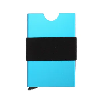 

Automatic Credit Card Holder Man Women Aluminum id card holder Brocking Card Wallet Travel Case Metal Anti Protection Cardholder