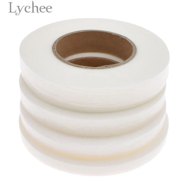 Двухсторонняя подшивная лента Lychee Life 70 ярдов белая аксессуары для шитья  Дом