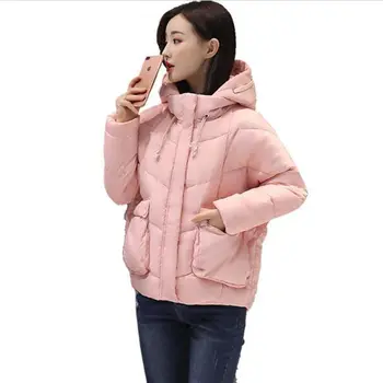 

2018 new Fashion Style Womens Winter Jackets Casual Loose Winter Coat Women Cotton Padded Jacket Plus Size Wadded Parka Women