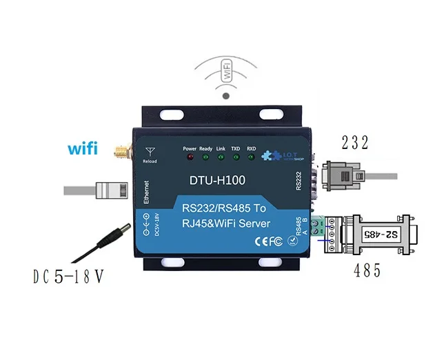 WI-FI Серийный Сервер RS232/485 перейдите к WI-FI конвертер DTU Embedded UART к Wi-Fi устройства ITO