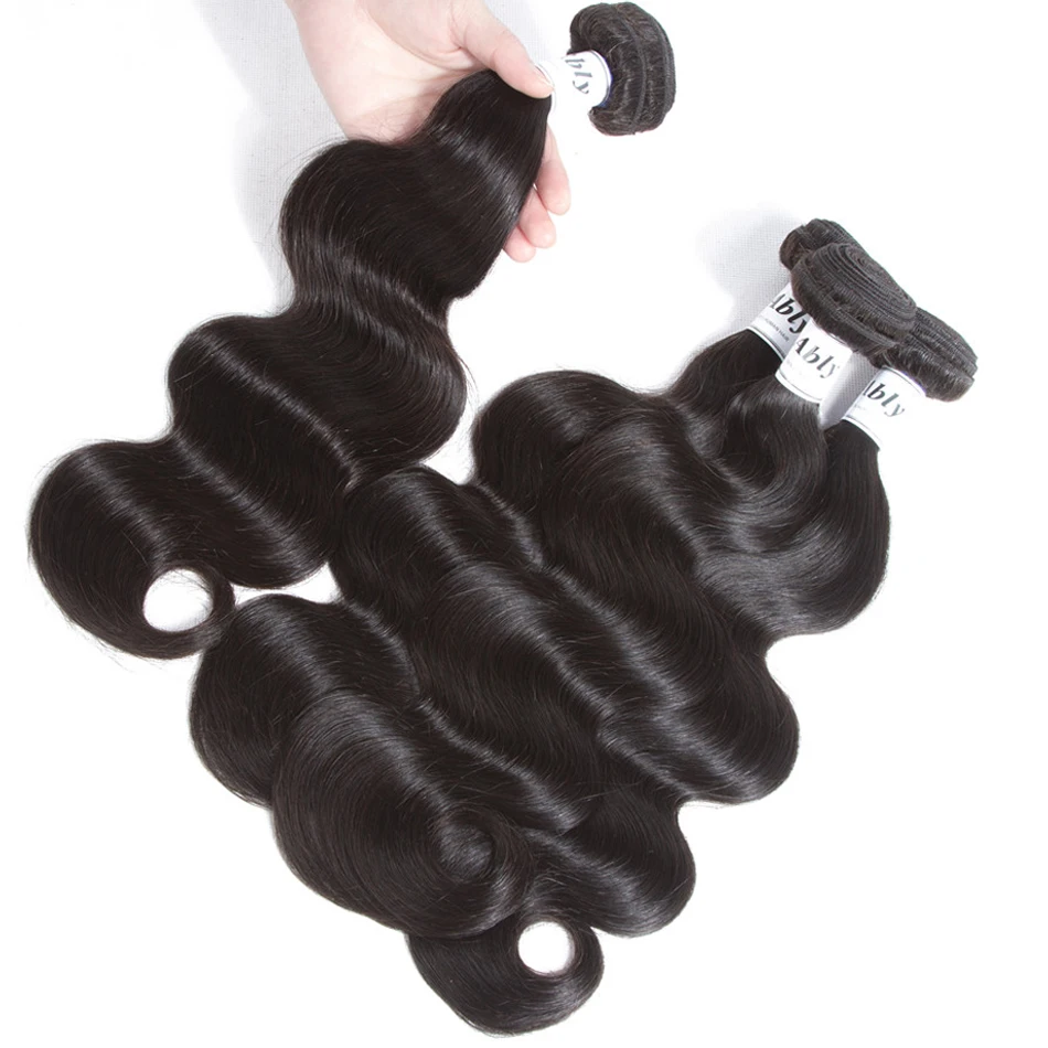 Ably Hair 4 Bundles Brazilian Body Wave Human Hair Weave Extension Remy Hair Natural Color Can be Dyed Human Hair Bundles Ably Hair 4 Bundles Brazilian Body Wave Human Hair Weave Extension Remy Hair Natural Color Can be Dyed Human Hair Bundles