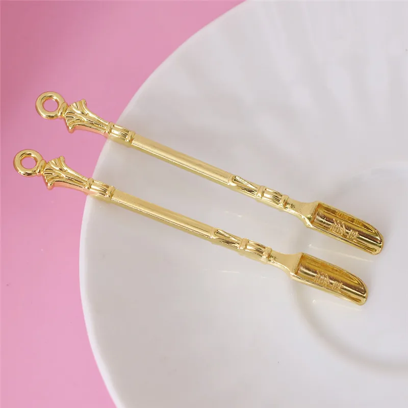 

1pcs Stainless Steel Mini Scoop Gold Spoon Stir In Coffee Or Tea Sniffer Smell Flavor Also An Ornament Of Novel Design Tableware