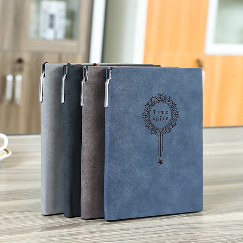 Free Make logo A5 Notebook Name Custom Leather Writing Pads Binder