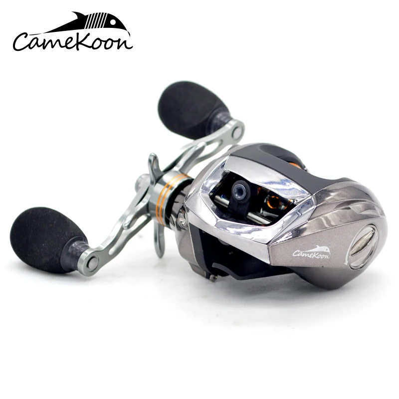 

CAMEKOON Low Profile Baitcasting Fishing Reel 18+1 Ball Bearings 6.3:1 Gear Ratio High Speed Baitcast Reel