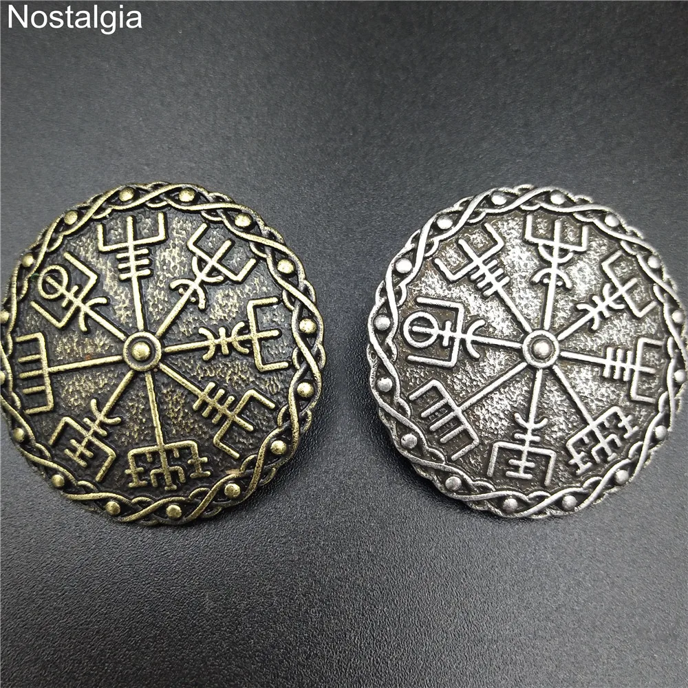Винтажный Vegvisir компас Norse символ брошь викинга для мужчин булавки для костюма и броши женские аксессуары