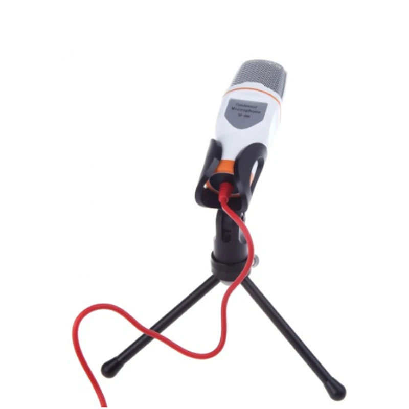 SF-666 Condenser Microphone Professional Studio Mic Karaoke Singing 3.5mm Jack Wired Microphone With Stand For Computer (1)