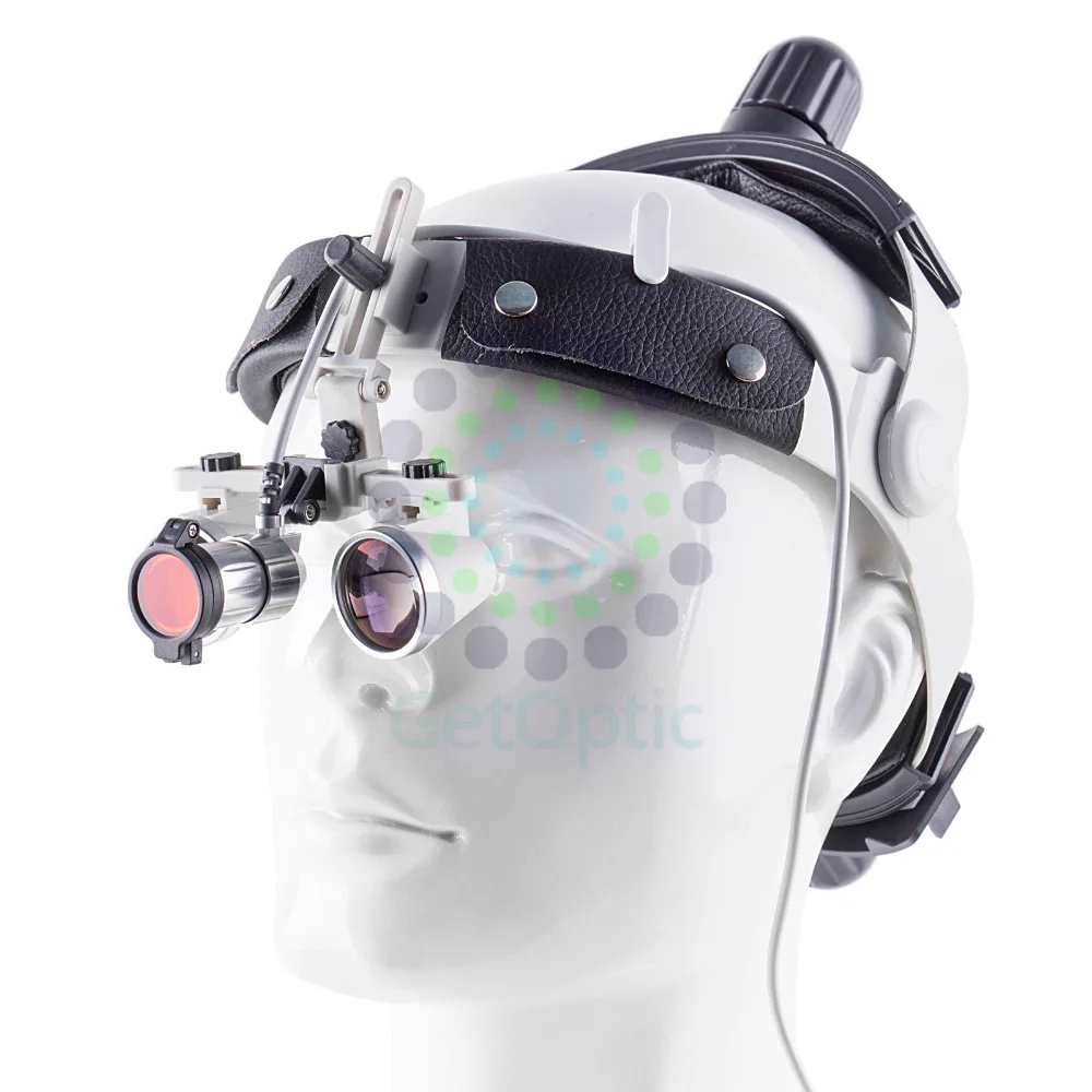 LOCHOSS стоматологический офтальмологический портативный светодиодный светильник на голову с бинокулярной лупой 3,5x500 мм FDA CE