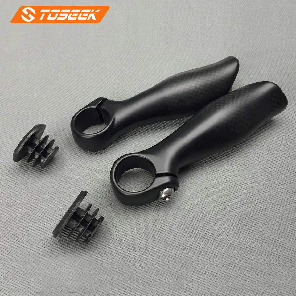 

New design Road Mountain bike handlebar carbon bike bar ends horn City bike carbon cyclocross bicycle bar ends Free ship