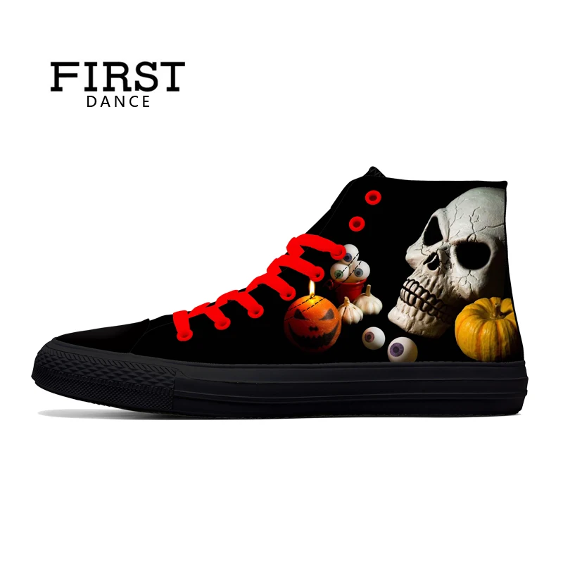 style4 Lona style2 Calle Bonitos Casuales 3d Impresos Cráneo Negro Altos H Punk Manera Zapatos style3 Los style6 Hombres La Superior Primera De Parte Del Danza Style1 Clásicos style5 g5nHwax4q