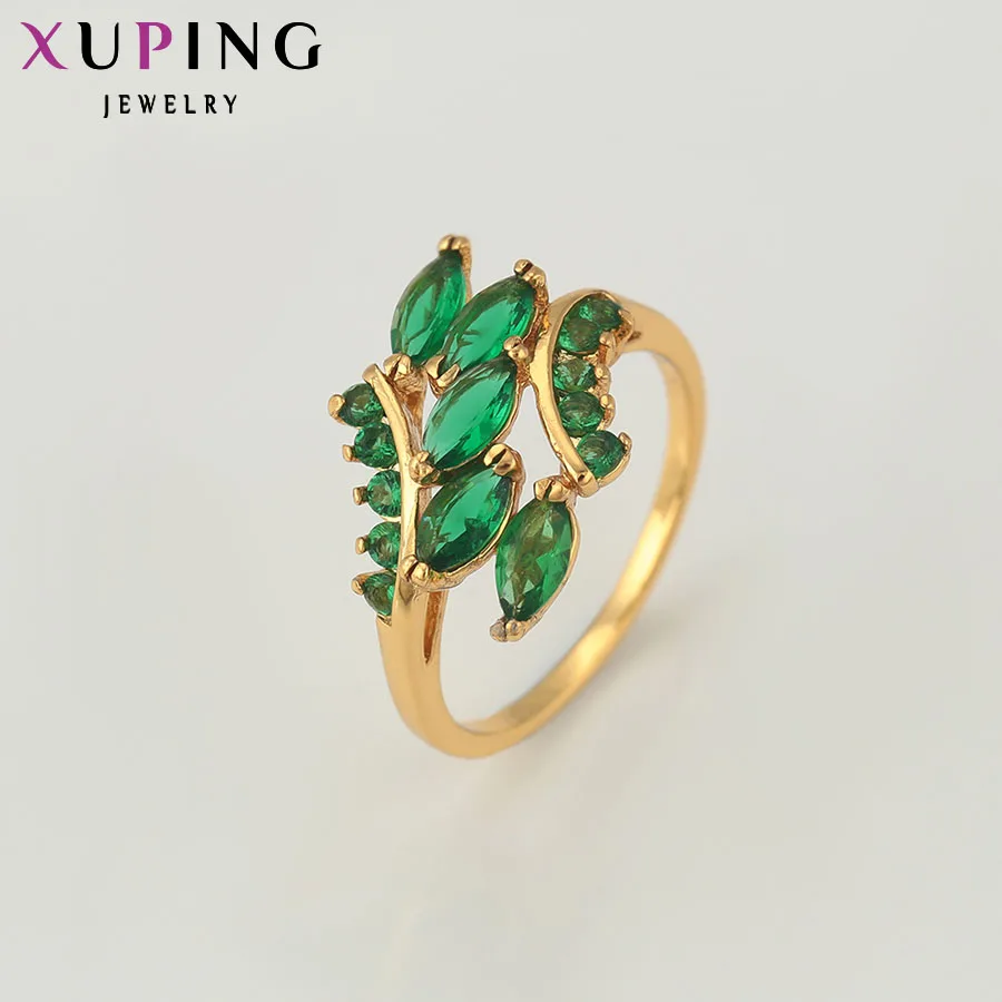 Xuping, элегантные кольца, европейский стиль, цветные, позолота, очаровательные ювелирные изделия, рождественский подарок для женщин S24, 1 \ S36, 1-11372