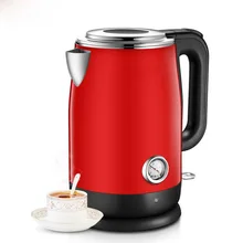 1.7л Электрический чайник 220 В 1800 Вт из нержавеющей стали анти-сухая защита Электрический автоматический отрезной кувшин чайник кухонный аксессуар