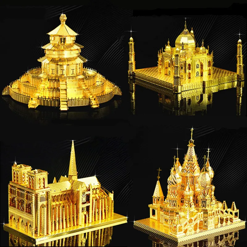 3D Metal Puzzle DIY Assembly Various Building Toys...