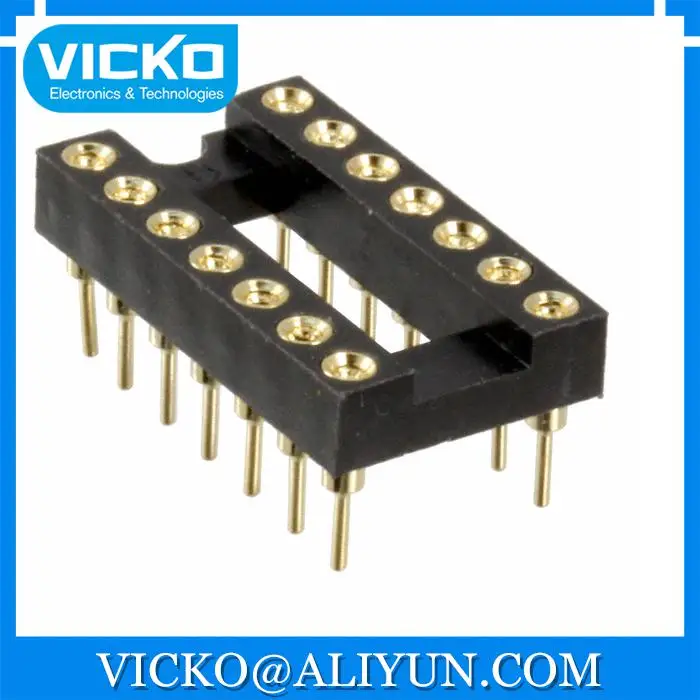 [VK] SA143040 CONN IC DIP SOCKET 14POS GOLDin Connectors from Home