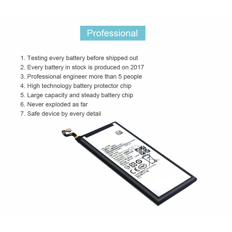 2019 IST Original Mobile Phone Battery For Samsung Galaxy S7 S6 S7 Edge S6 Edge Battery Real Replacement Batteries Repair Tools (6)