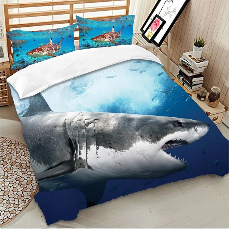cheap BEST.WENSD Underwater world Bedding luxury comforter bedding sets bed set king size bedding set duvet cover set ropa de cama