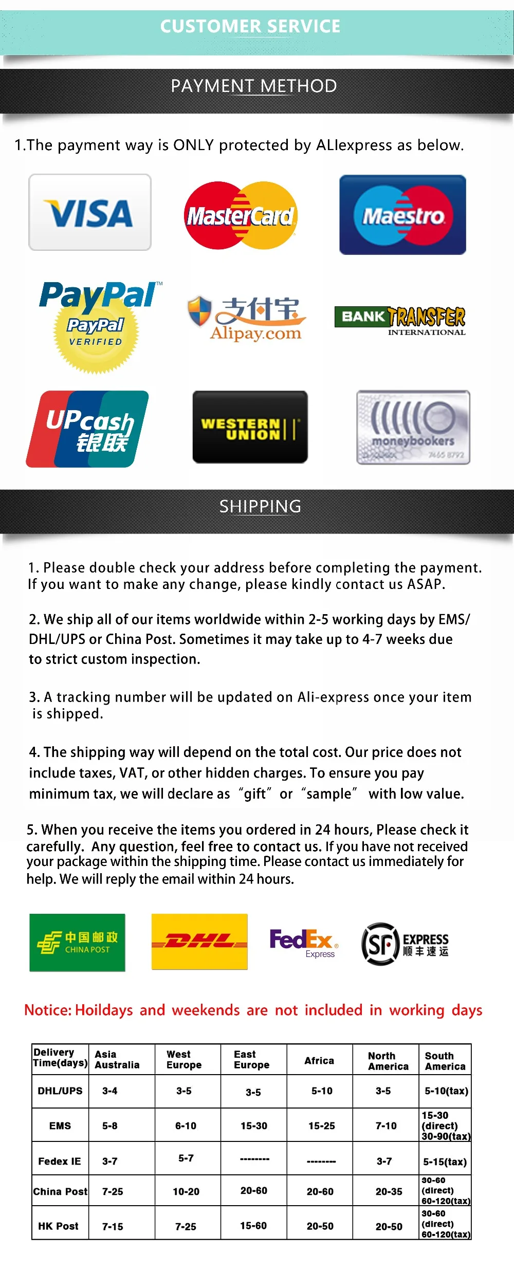 5-1customer service-payment&shipping