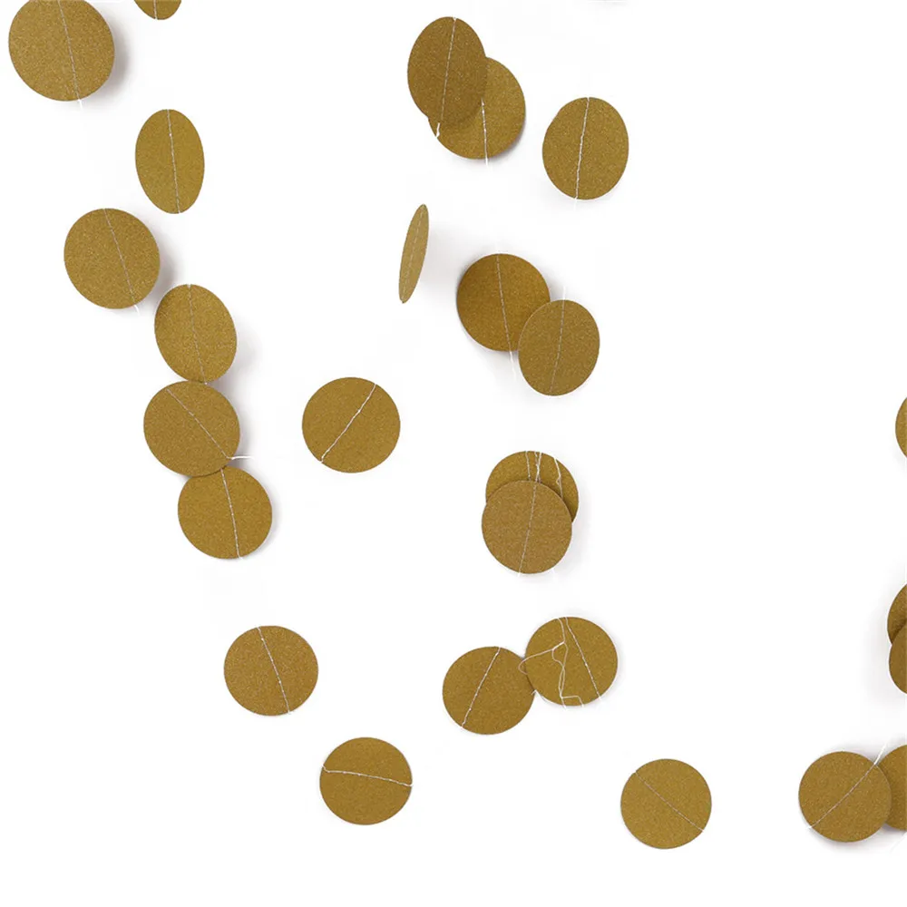 

Ellenmar Sparkle Round Circle Paper Garland Flora Wedding Birthday Baby Shower Party Decoration Supplies Set Home Accessories