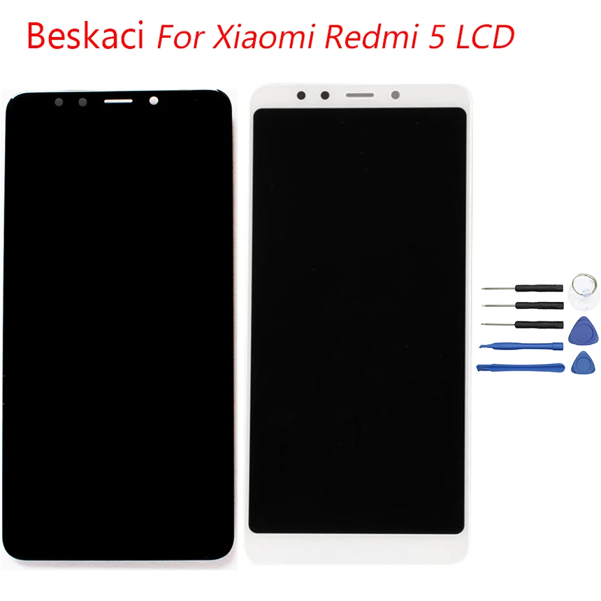 Beskaci ЖК дисплей Redmi 5 для Xiaomi 7 Дисплей Сенсорный экран сборки с запасными деталями