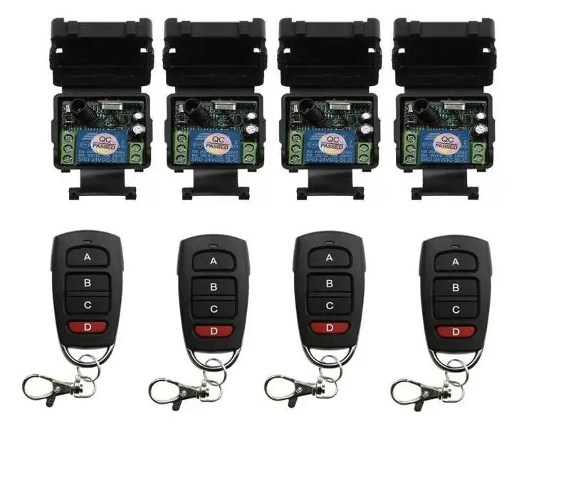 

Universal DC 24 v 1channel mini RF wireless remote control switch receiver transmitter 315/433MHZ
