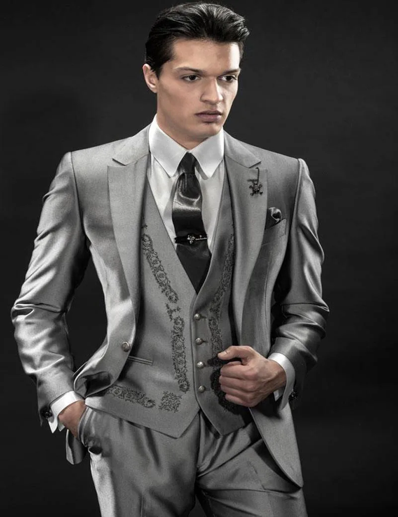 suits best wedding silver Silver Suits lots Mens Silver Cheap Suits Popular Mens Buy
