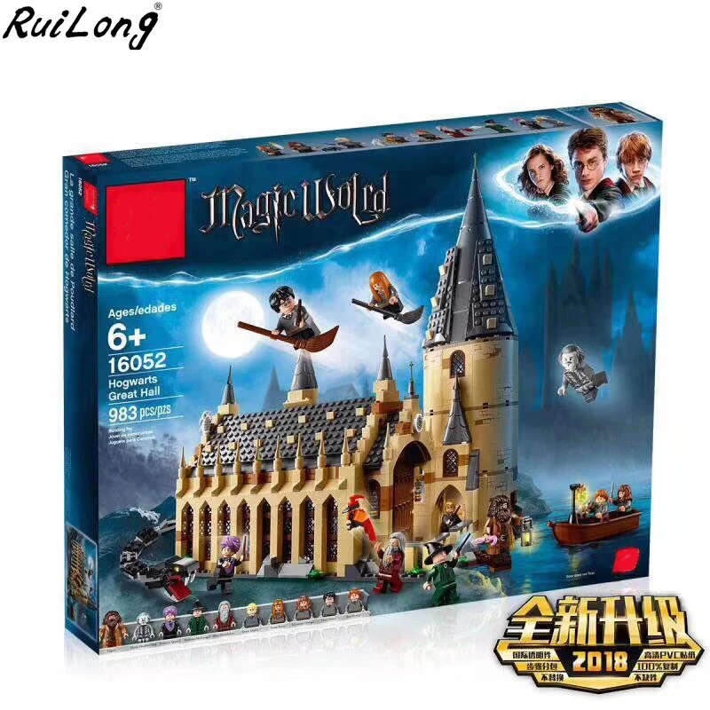 

New Harry Potter Serices Hogwarts Great Hall Compatibility Legoing Harry Potter 75954 Building Blocks Bricks Toys Gift Christmas