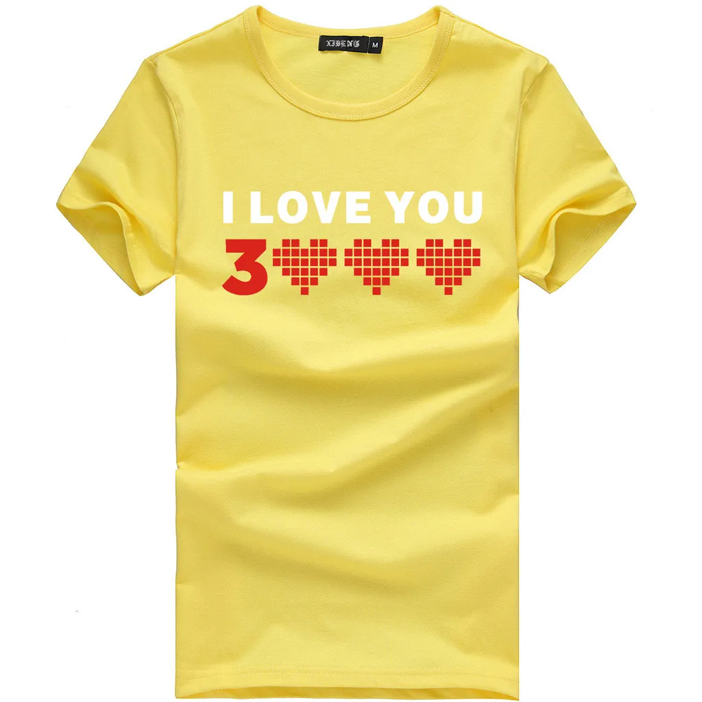 I Love You 3000 женская футболка с буквенным принтом Летний Повседневная коротким