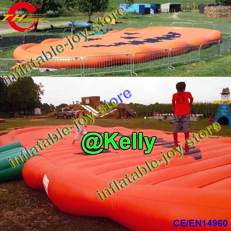 free sea shipping jump pad for kids, custom make inflatable jump pad