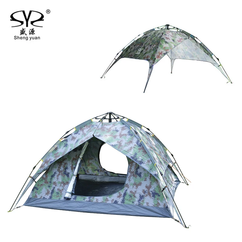 

2017 New Super Automatic 3-4 people 4 Season building Free Account camping tents double layers rainproof beach tent garden fish