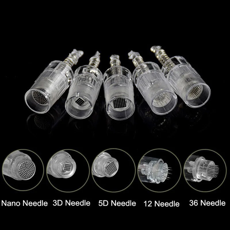 Cartucho de Agulha Caneta Derma Agulha Beleza Microneedle Mts Pen Dicas 30 Pcs 12 - 36pin 9 12 36Pin Caneta Derma Cartucho de Agulha