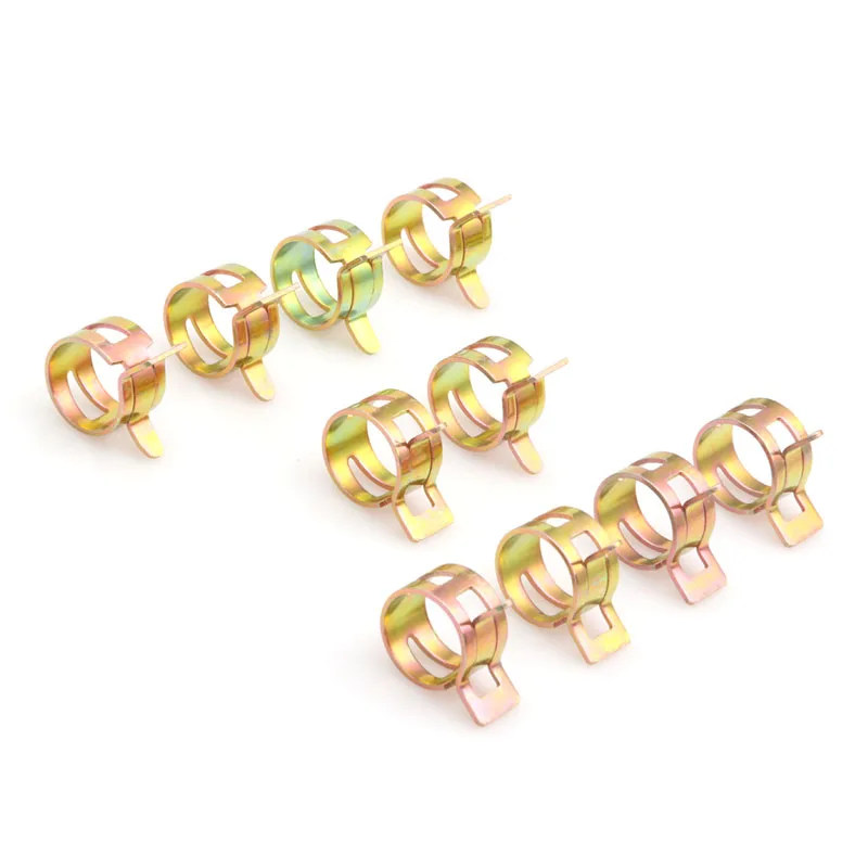 

10Pcs Spring Clip Fuel Oil Water Hose Pipe Tube Clamp Fastener New 6mm-15mm