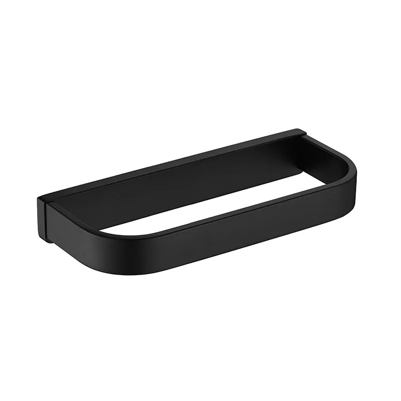 Matte Black 200*85*30mm Bath towel rack square stainless steel fashion