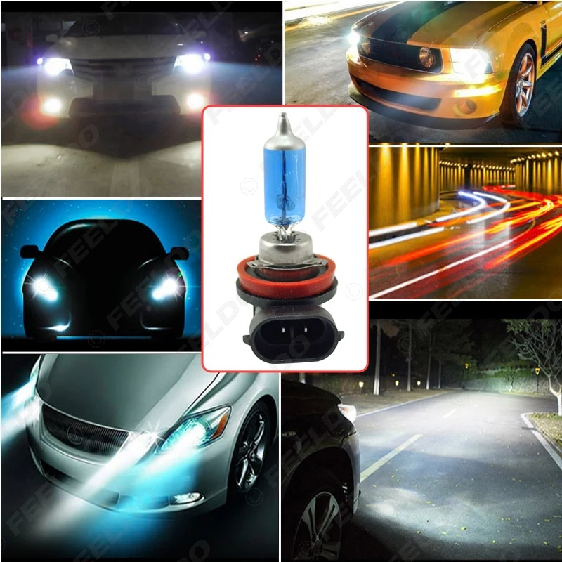 FEELDO 1Pc White H1 H3 H4 H7 H11 9004 9005 9006 9007 Car Headlights Lamp FEELDO 1Pc White H1 H3 H4 H7 H11 9004 9005 9006 9007 Car Headlights Lamp