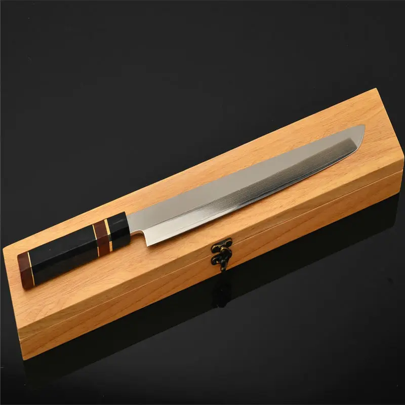 Kiritsuke нож 30 см японский дамасский VG10 стальные японские суши сашими лосося филе